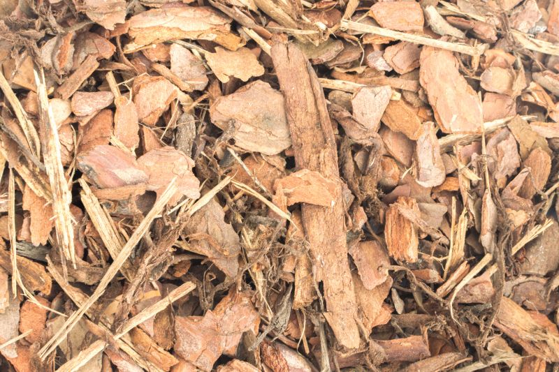 Pine Bark Mulch Installation