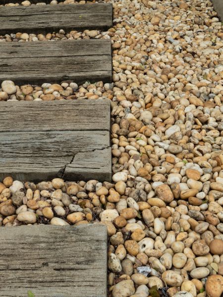 Pea Rock Installation in Greenwood